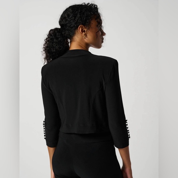 Joseph Ribkoff Black Bolero - Picture 3 of 8